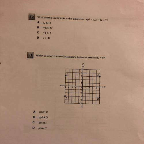 Help with 50 & 51 please