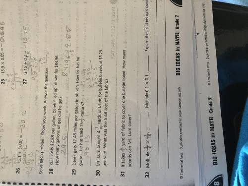 Answers to 30, 31, and 32 please ?