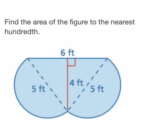 I need help with the area of this figure