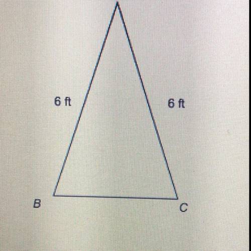 Two lengths of a triangle are shown. Which could be the length of BC? 11 ft 13 ft 15 ft 18 ft