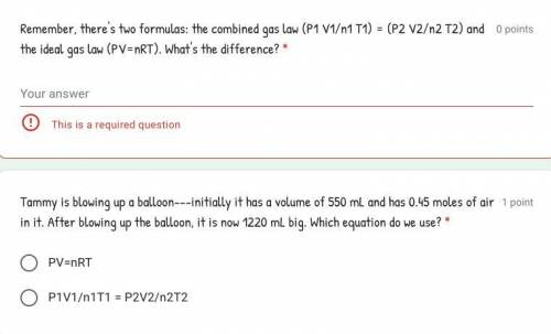 Just a little help with gas laws?