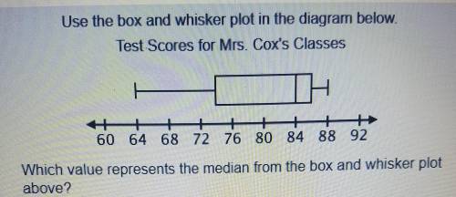 Bottom#4 Which value represents the median from the box and whisker plot attached?