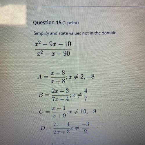 Somebody PLEASE HELP ME I DONT KNOW WHICH ONE IS THE ANSWER A, B,C,D