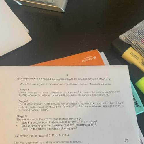 Help with chemistry question