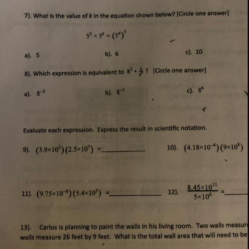 Can someone help me with number 7?