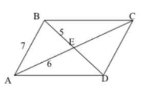EFGD is a parallelogram. Find x. A. 1 B. 7 C. 11 D. 6 and,  If ABCD is a parallelogram, what is the