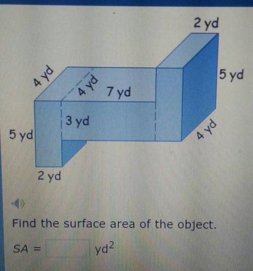 Find the surface area of the object plz