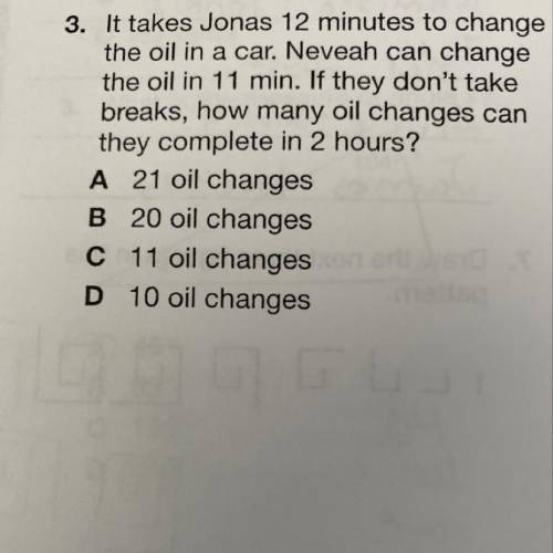 How many oil changes can they complete in 2 hours