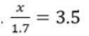 Solve for x: Please help!!Question 1 options:x = 5x = 7x = 5.95x = 2.06