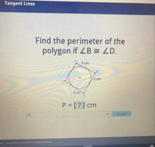 Find the perimeter of the polygon if