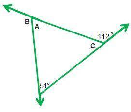 What is the measure of angle B in degrees? ______?