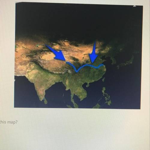 What river is labeled on this map?  A. Mekong  B. Ganges River  C. Yangtze River  D. Huang He River