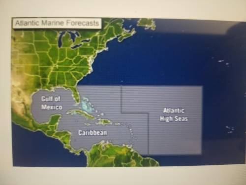 A hurricane is MOST LIKELY to occur in an area