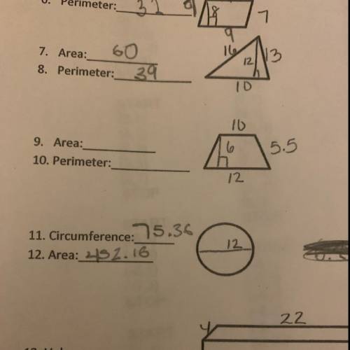 I need some help on one question it’s 9 and 10