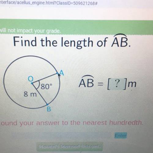 Find the length of ab