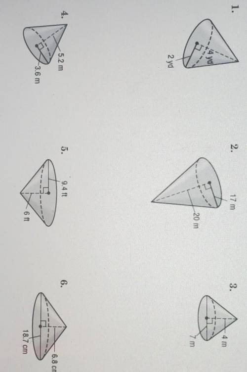 What is the volume of each cone