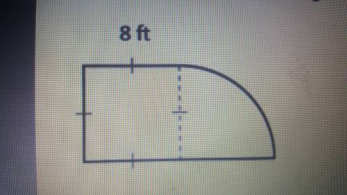 What is the perimeter of the figure? Round to the nearest tenth.