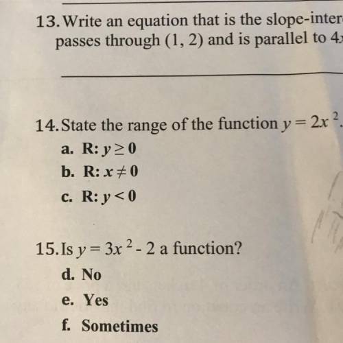 How do I solve question 14