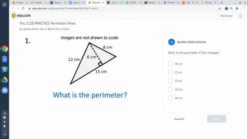 What is the perimeter of the triangle?