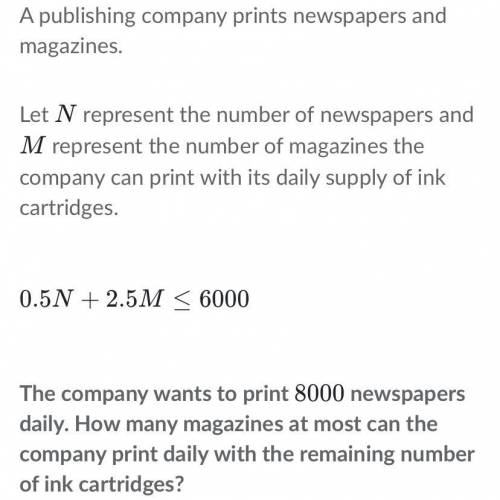 How many magazines at most can the company print daily,