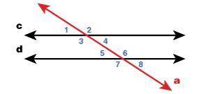Part A: For the given diagram, use the measure of ∠1 to find the measure of the remaining seven ange