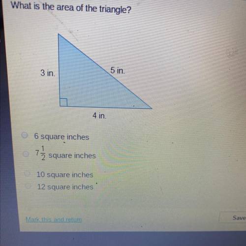 What is the area of the triangle plz help