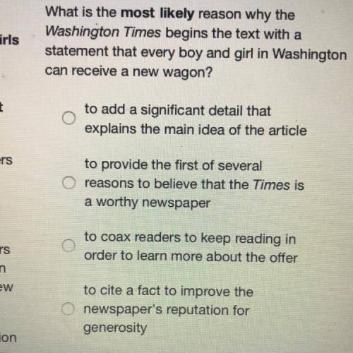 What is the most likely reason why the Washington Times begins the text with a statement that every