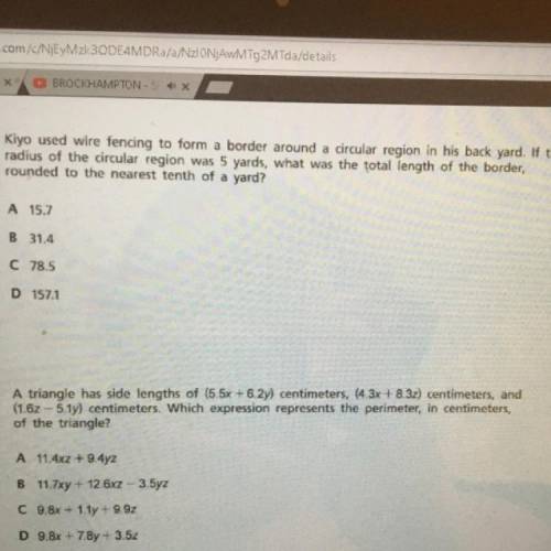 Can you please give me the answer and work