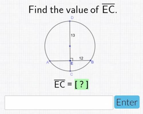 Find the value of EC thank you in advance for the help!