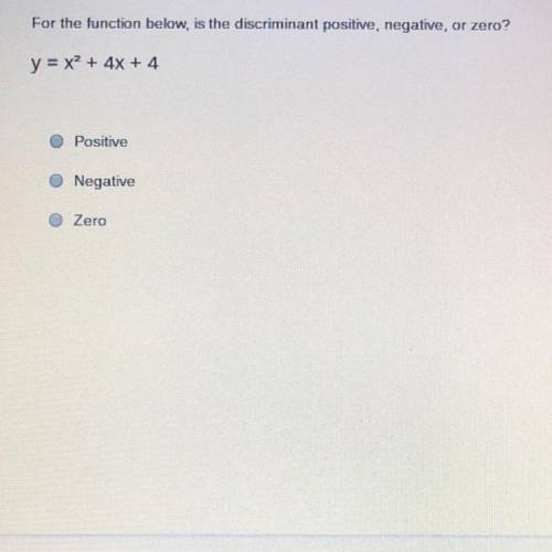 I don’t know if it negative or zero please help me