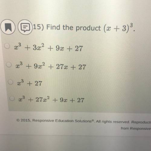 Find the product (x+3) ^3