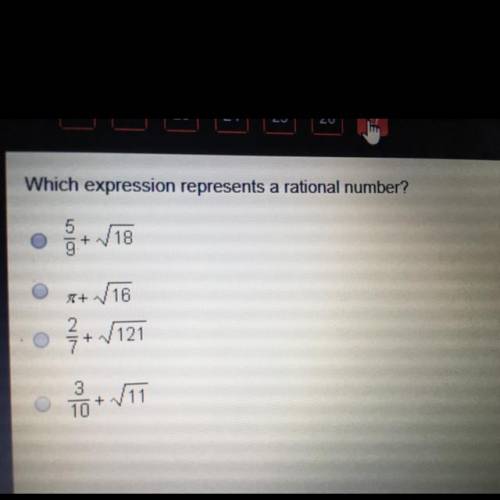 What much expression represents a rational number?