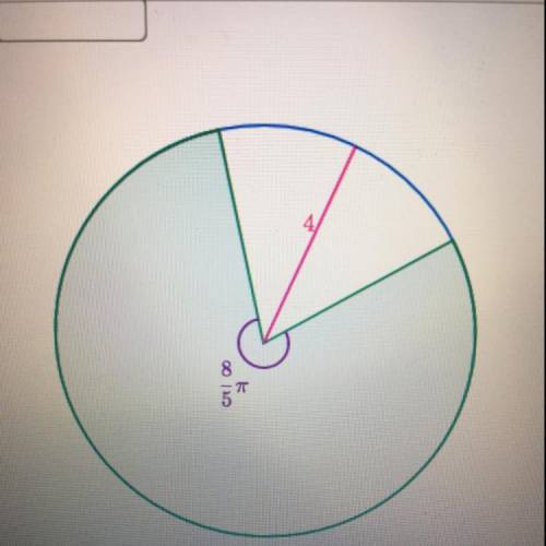 A circle with radius 4 has a sector with a central angle of 8/5pi radians. What is the area of the s
