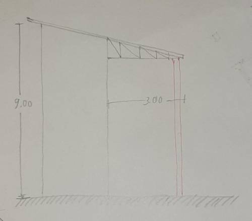 I use trusses for the eaves (3m from from the building), can I continue this without the column on t