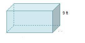 A pedestal for a statue is made with 405 cubic feet of concrete.  A rectangular prism with a height