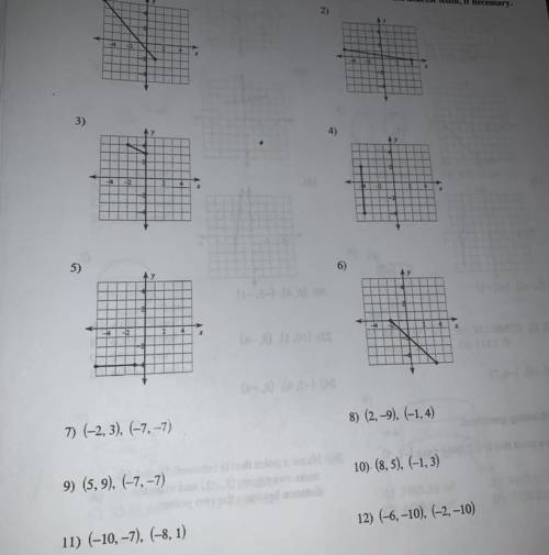 Find the distance each pair of points round your answer to the nearest tenth can someone answer thes