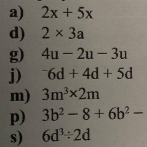 Can someone please explain how to simplify these