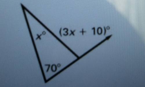 Find the measure of theexterior angle shown.