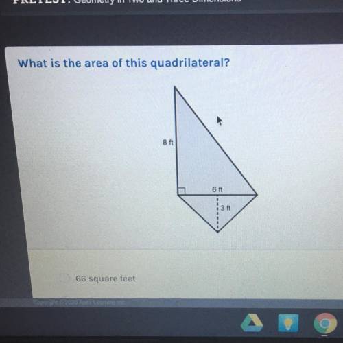 What is the area of this quadrilater
