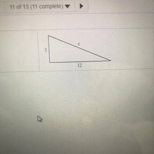 Use the Pythagorean Theorem to find the missing length in the right triangle