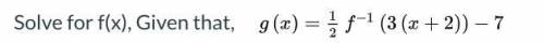 Solve for f(x) using the equation below.