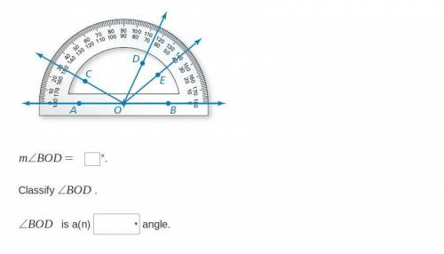 Find the measure of angle BOD.