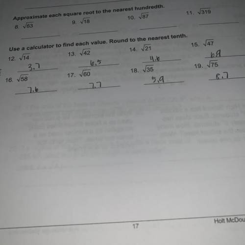 Can someone answer 8-11 please