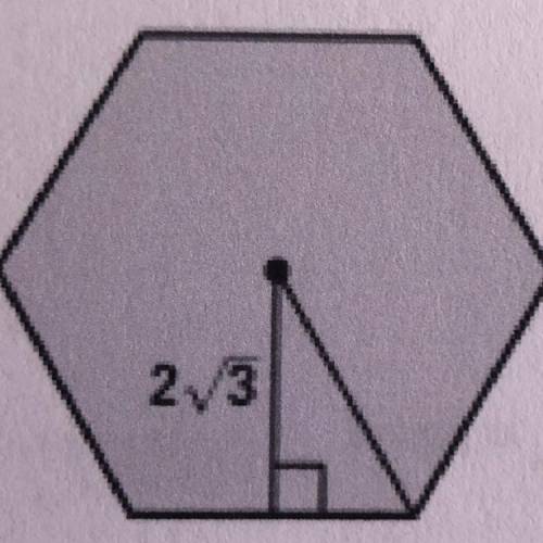 Find the perimeter and area of the regular polygon. Round to the nearest tenth