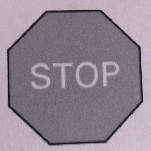 The stop sign shown is a regular octagon with a perimeter of about 99.2 inches and a height of 30 in
