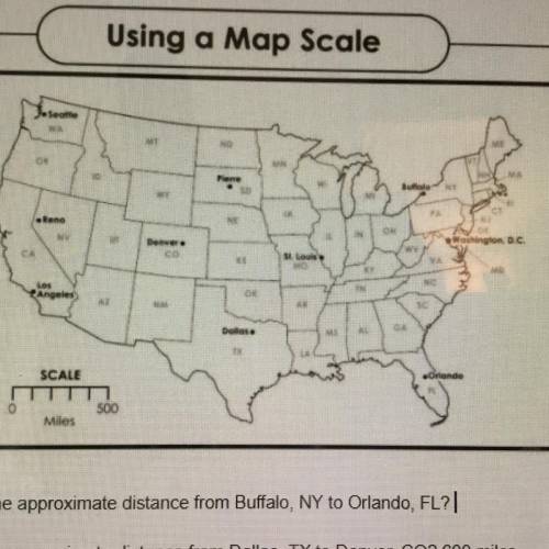 What is the approximate distance from Buffalo, NY to Orlando, FL?