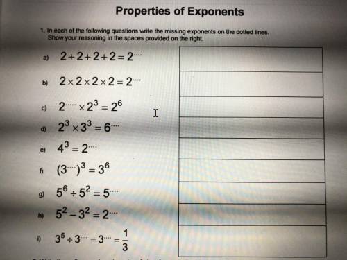 Please help me on homework. I need help on questions A, E, H, and I...