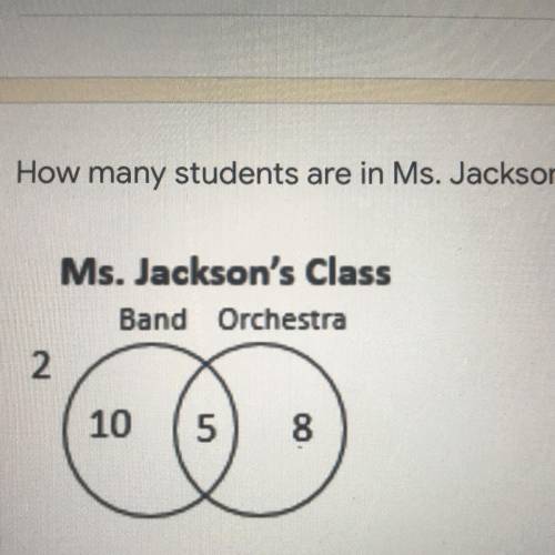 How many students are in Ms. Jackson’s class?  A. 10 B. 15 C. 23 D. 25