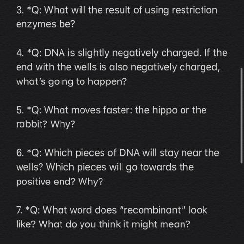 What will the result of using restriction enzymes be