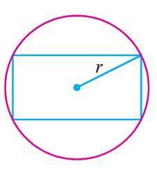 Find the dimensions of the rectangle of maximum area that can be inscribed in a circle of radius r=1